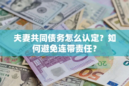 武汉夫妻共同债务怎么认定？如何避免连带责任？