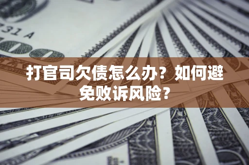 武汉打官司欠债怎么办？如何避免败诉风险？