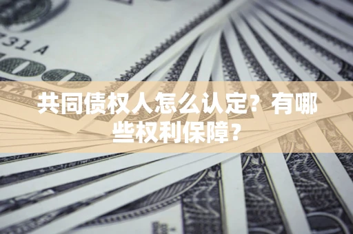 武汉共同债权人怎么认定？有哪些权利保障？