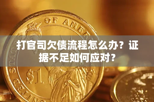 武汉打官司欠债流程怎么办？证据不足如何应对？