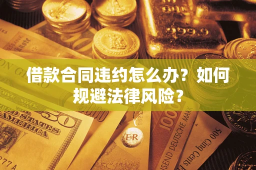 武汉借款合同违约怎么办？如何规避法律风险？